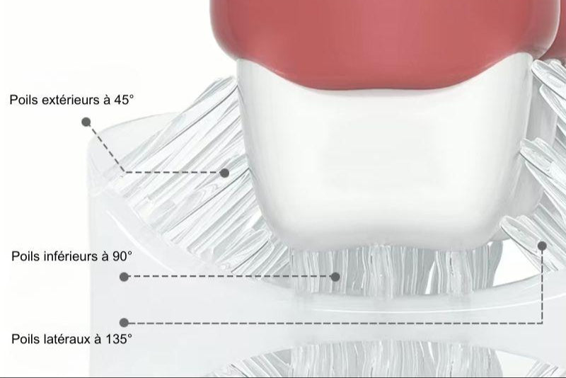 Brosse à dents électrique en U pour enfants